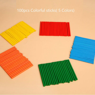 Bâtonnets de Comptage en Bois Activité de Mathématiques et de Nombres