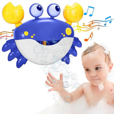 Fidtoy Musical Crab Bubble Bath Toy for Toddlers – Bubble Maker Bath Toy with Music for Kids