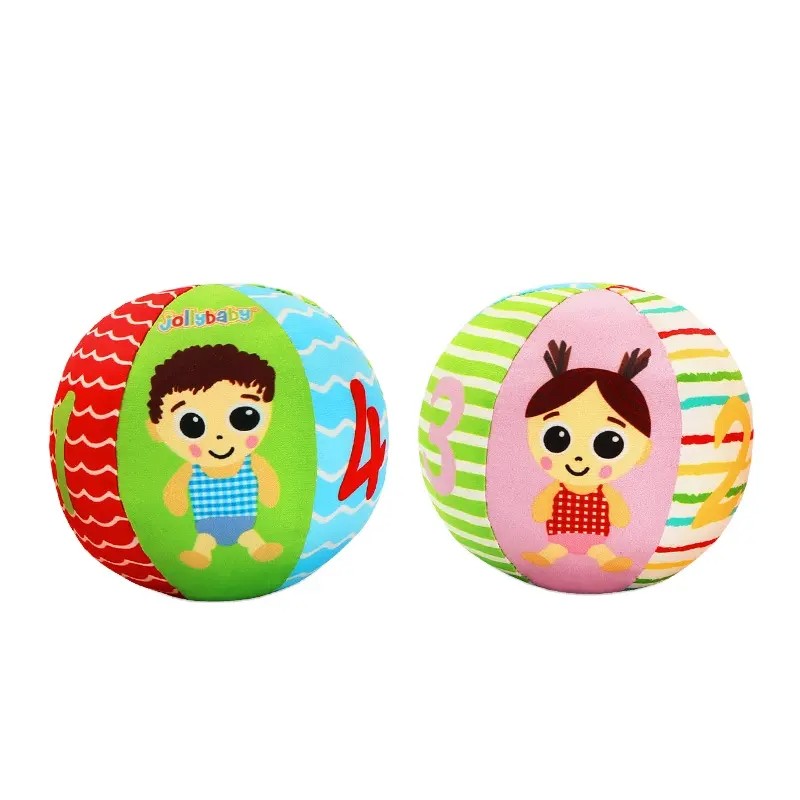 Fidtoy Soft Baby Rattle Ball Sensory Plush Ball for Babies