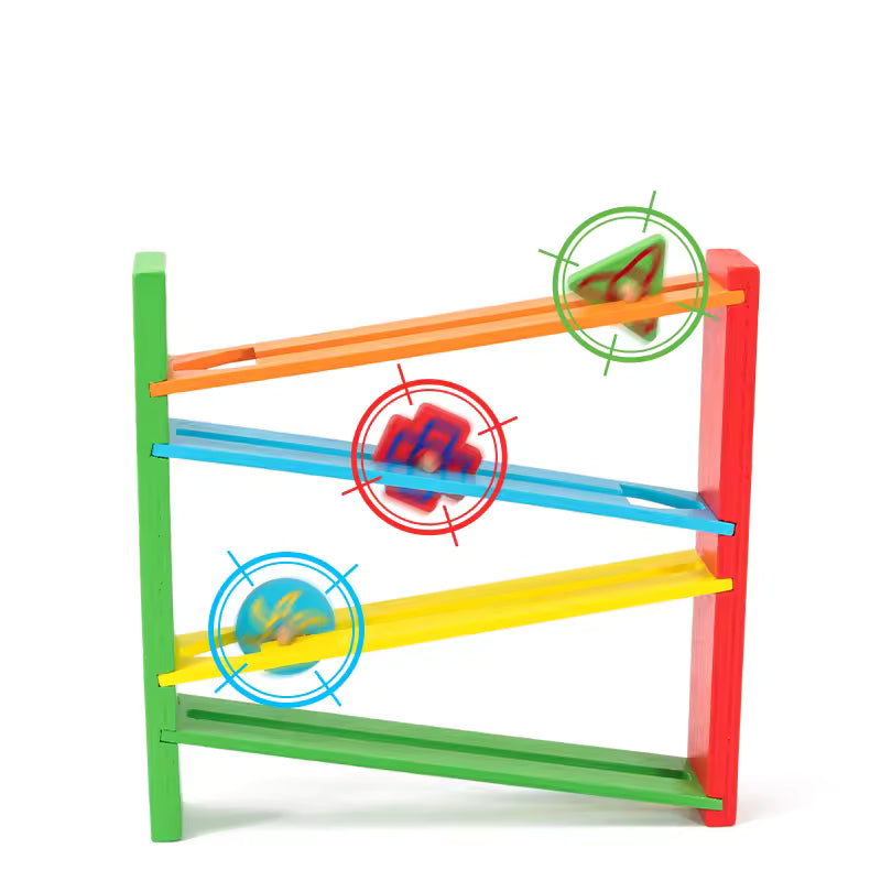 Lanceur de baseball Fidtoy en bois en forme de fusée – Jouet sportif amusant pour enfants de 2 à 6 ans