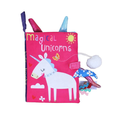 Fidtoy Sensory Fabric Book for Toddlers – Soft Interactive Baby Learning Book