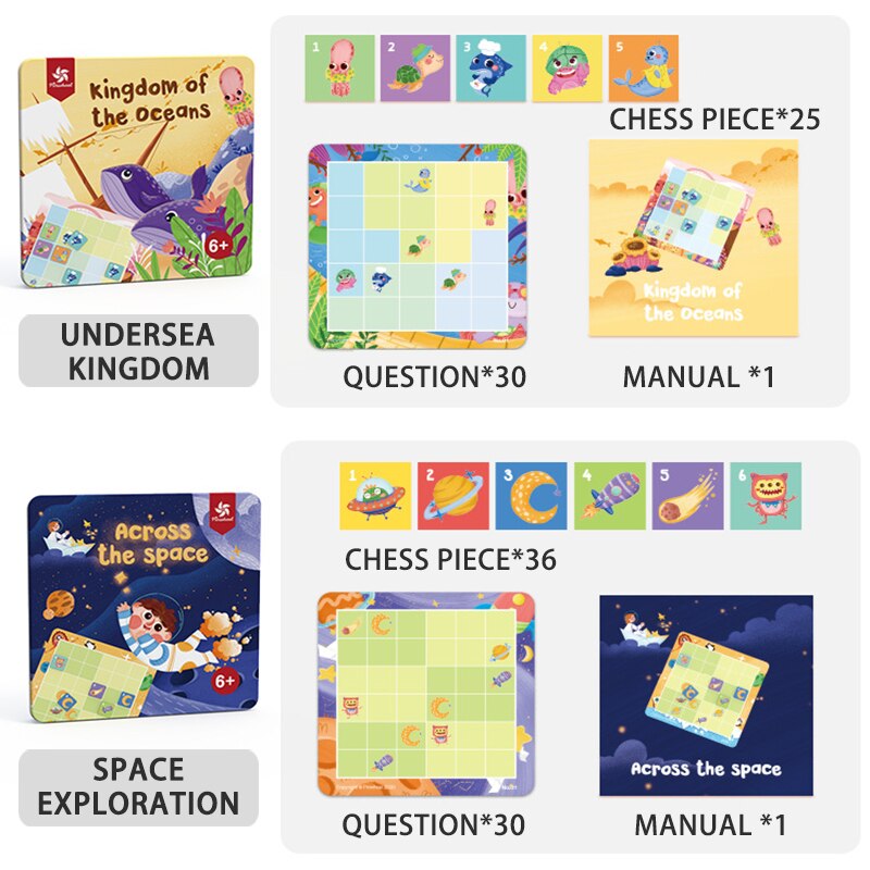 Tablero Educativo de Sudoku Magnético para Niños