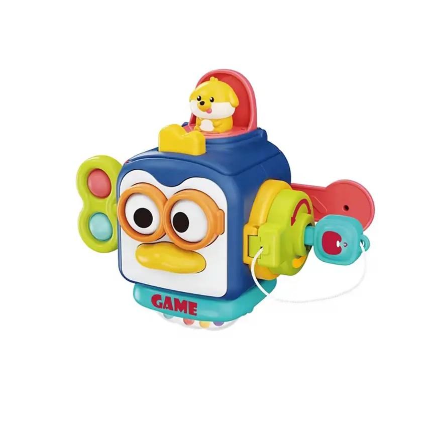 Cube d'activités Montessori Fidtoy pour bébés – Jouet sensoriel de voyage pour l'apprentissage de la motricité fine et le développement des tout-petos