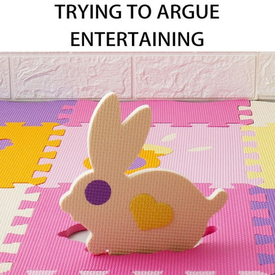 Alfombra de juegos didáctica de goma espuma con animales