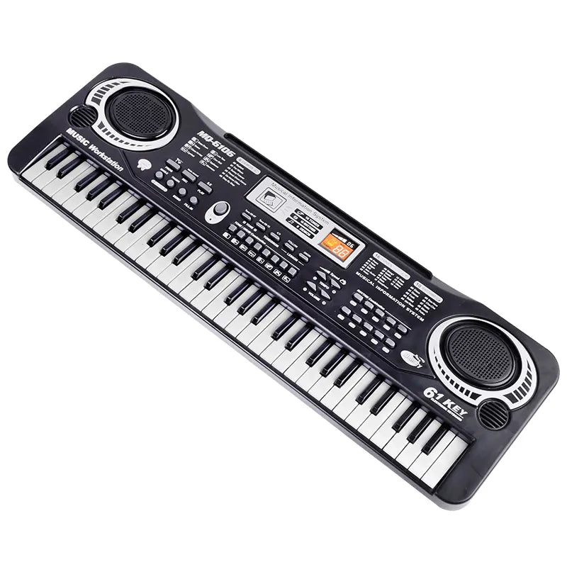 Fidtoy 61-Key Musical Piano Keyboard with Microphone for Kids Beginner Electronic Piano Toy