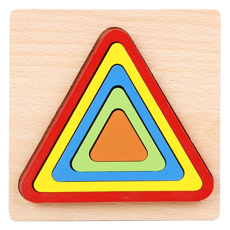 Fidtoy Puzzle en Bois pour Tout-Petits – Jouet Éducatif Montessori d'Apprentissage des Formes pour Enfants de 1 à 6 Ans