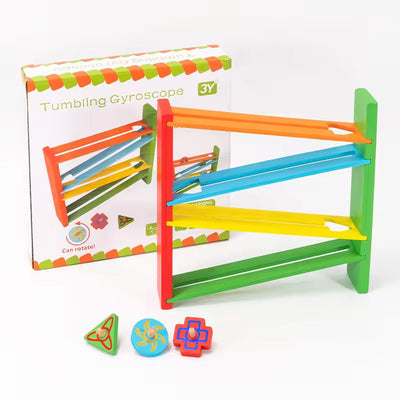 Lanceur de baseball Fidtoy en bois en forme de fusée – Jouet sportif amusant pour enfants de 2 à 6 ans