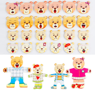 Fidtoy Montessori Wooden Animal Jigsaw Puzzle Toys for Toddlers – Educational & Fun Learning