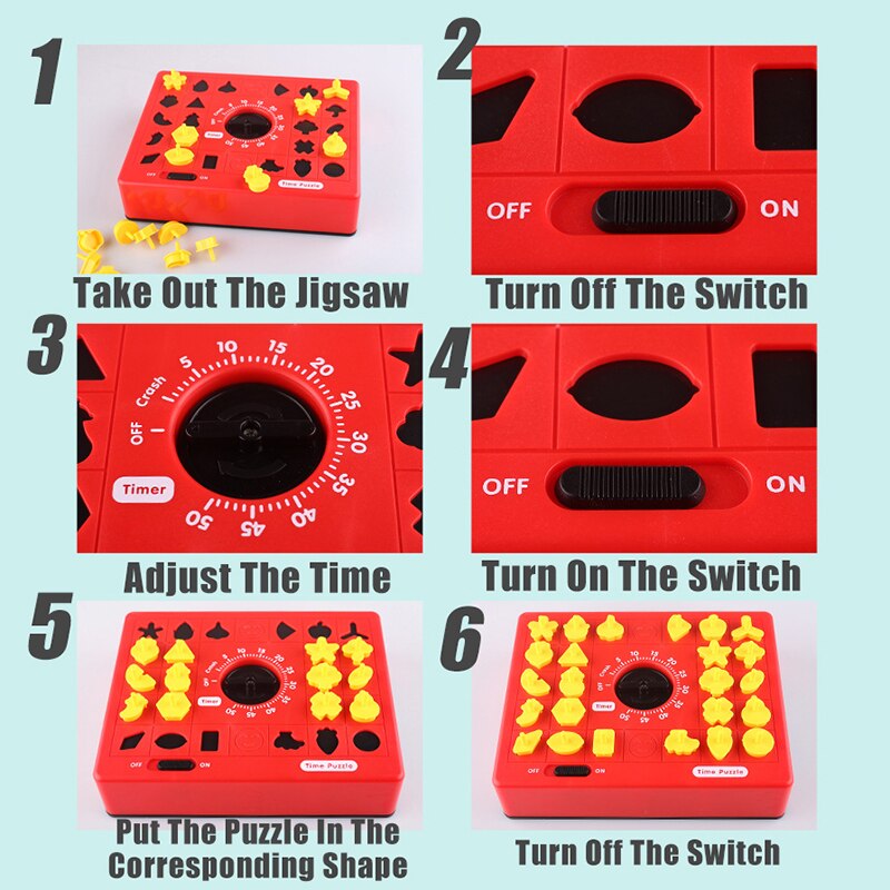 Kids Logical Time Matching Puzzle Toy