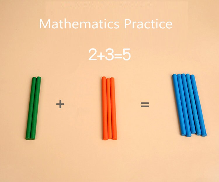Bâtonnets de Comptage en Bois Activité de Mathématiques et de Nombres