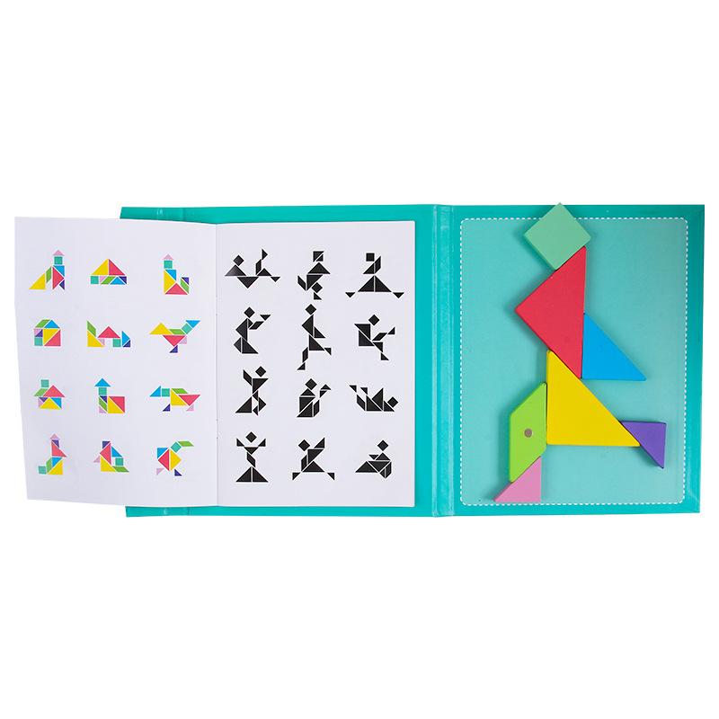 Fidtoy Magnetic Tangram Puzzle for Kids – STEM Learning, Creativity, and Fine Motor Skills