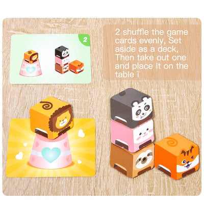 Fidtoy 3D Mirror Zoo Game for Animal Logic Learning