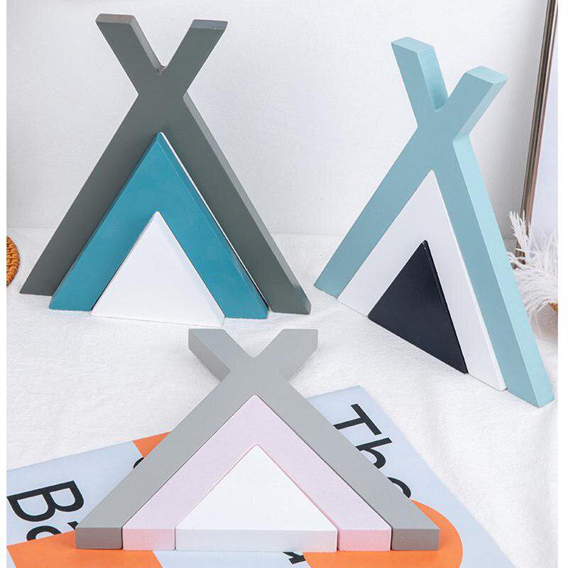 Juego de bloques de madera creativos Fidtoy - Juguete Montessori de apilamiento arcoíris y construcción imaginativa