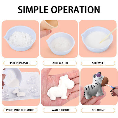 Niños DIY Pintura Yeso Escayola