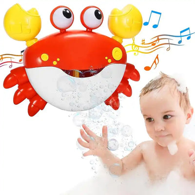 Fidtoy Musical Crab Bubble Bath Toy for Toddlers – Bubble Maker Bath Toy with Music for Kids