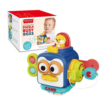 Cube d'activités Montessori Fidtoy pour bébés – Jouet sensoriel de voyage pour l'apprentissage de la motricité fine et le développement des tout-petos