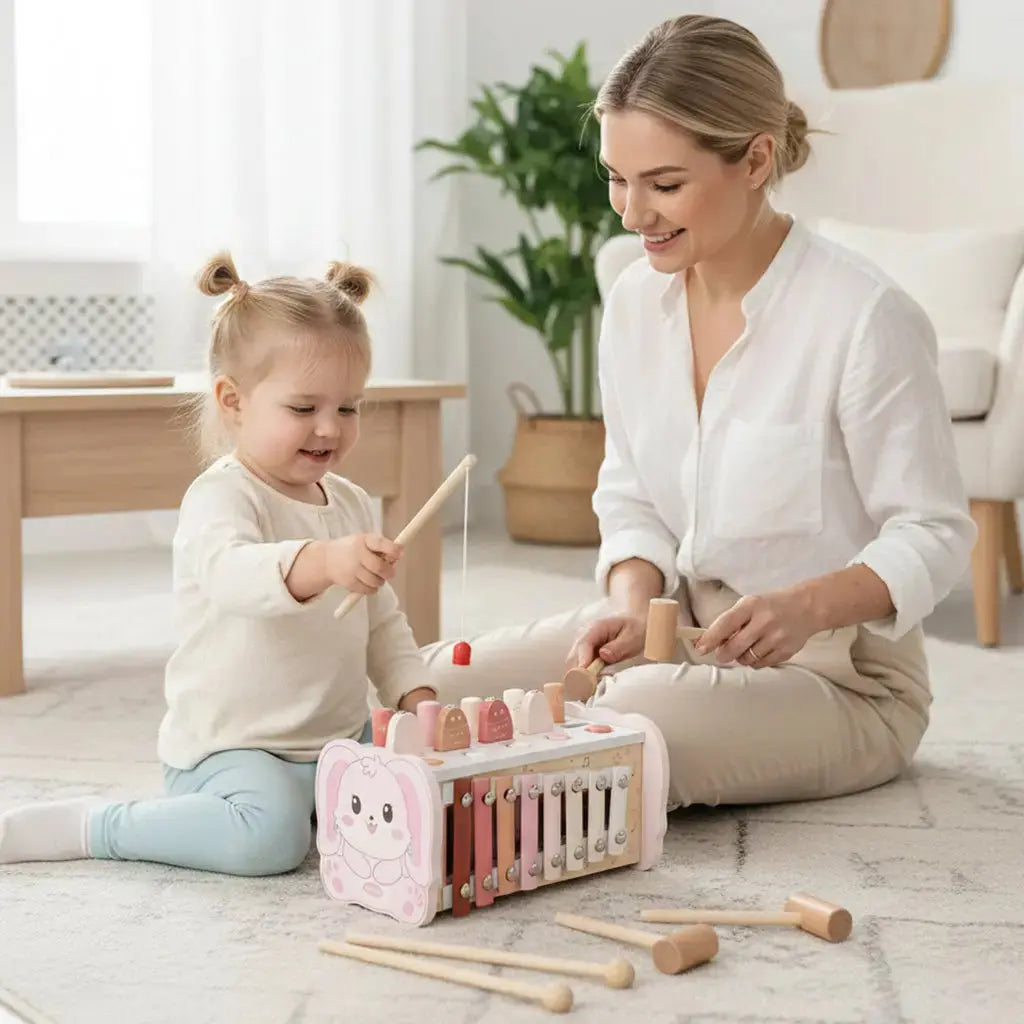 Fidtoy Wooden Hammering Pounding Toy