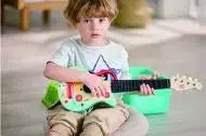 Fidtoy Wooden Musical Instrument Set Kids Ukulele Tambourine Kit