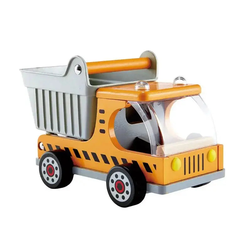 Fidtoy Wooden Dump Truck Toy Kids Construction Vehicle Playset