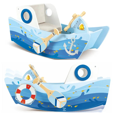 Bateau à chevaucher pour enfants Fidtoy avec rames et direction, jouet pour tout-petits