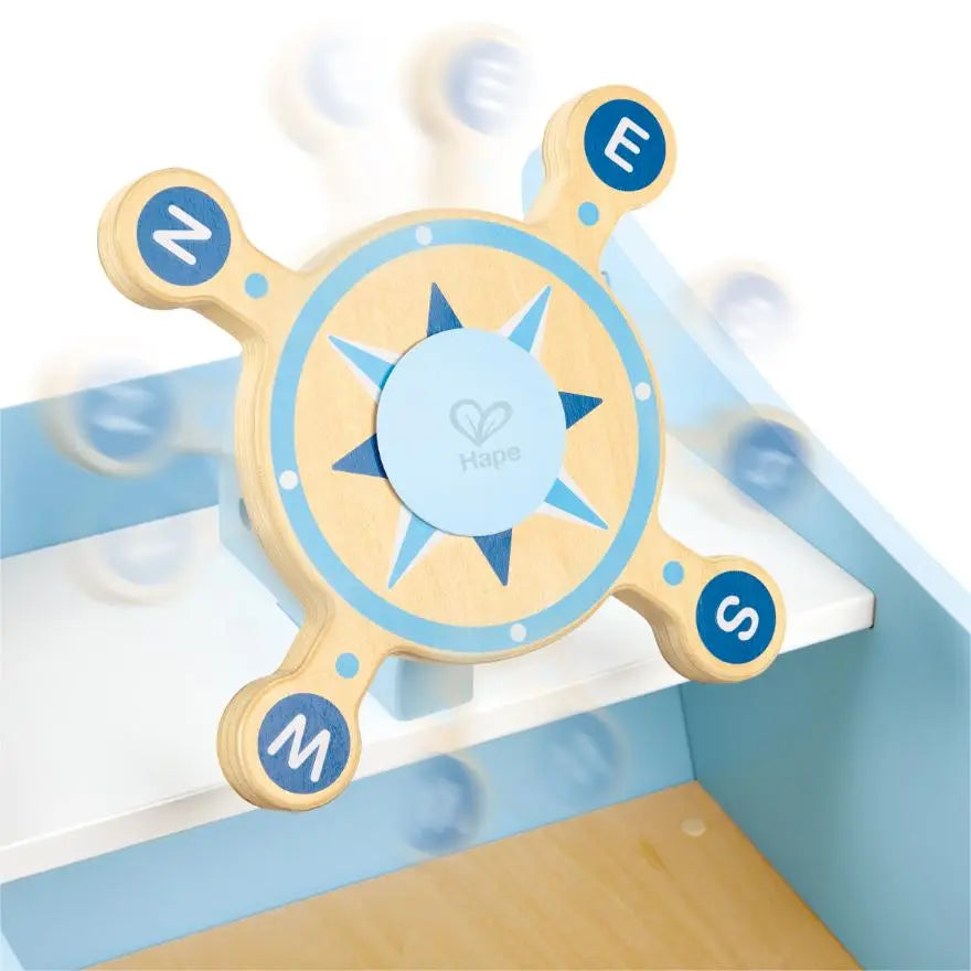 Bateau à chevaucher pour enfants Fidtoy avec rames et direction, jouet pour tout-petits