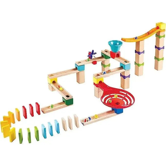 Fidtoy DIY Marble Run Race Track Toy - Ensemble de construction STEM de 81 pièces
