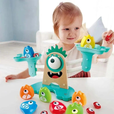 Fidtoy Monster Math Balance Scale Toy for Kids Counting Game
