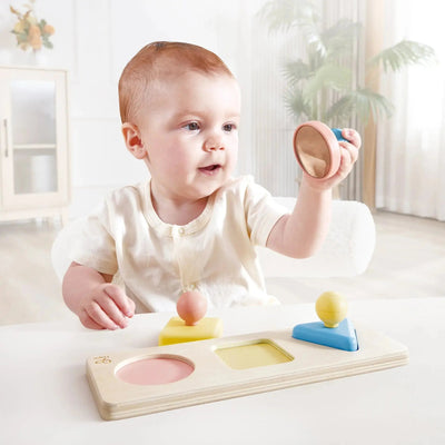 Fidtoy Montessori Mirror Shape Puzzle Toy for Toddlers 10M+