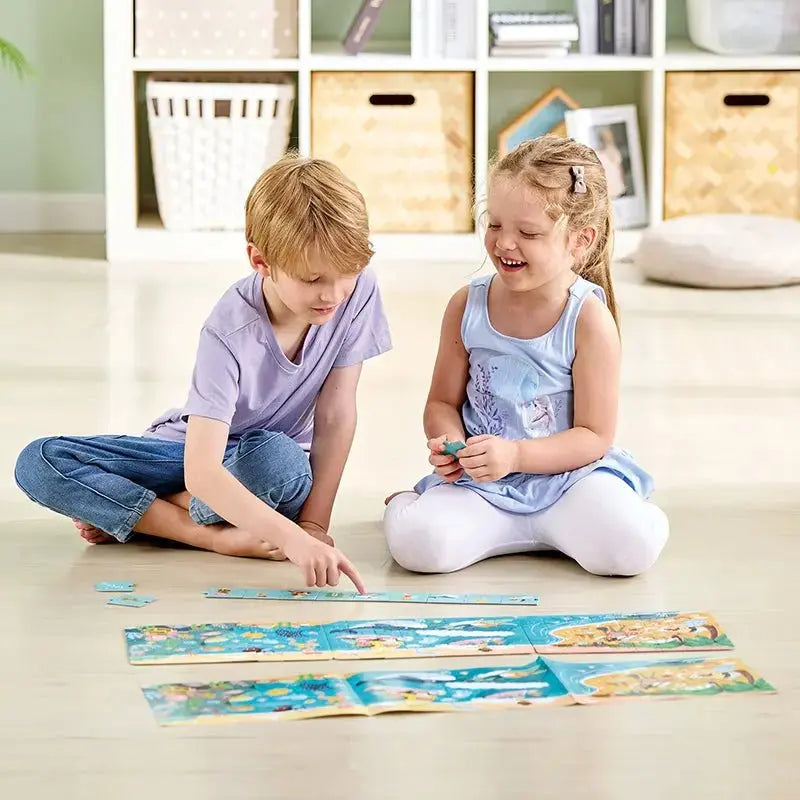 Fidtoy Ocean Friends Jigsaw Puzzle Set 3 Pack 48 Pieces for Kids