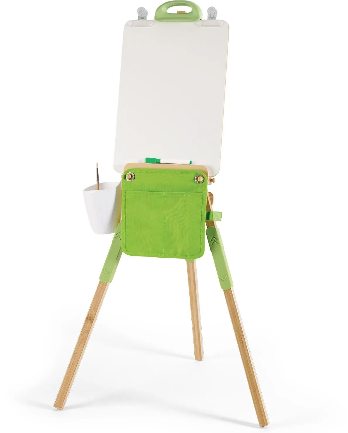 Fidtoy Bamboo Art Easel Set for Kids Portable Drawing Stand