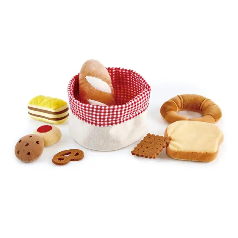 Fidtoy Pretend Play Bakery Basket Toy Set Soft Food Toys for Toddlers