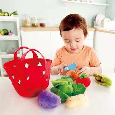 Fidtoy Jeu d'imitation de légumes en panier pour tout-petits 18 mois et plus