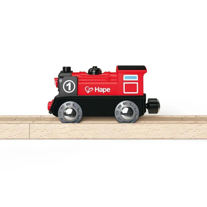 Fidtoy Battery Powered Train Engine Toy Wooden Railway Compatible