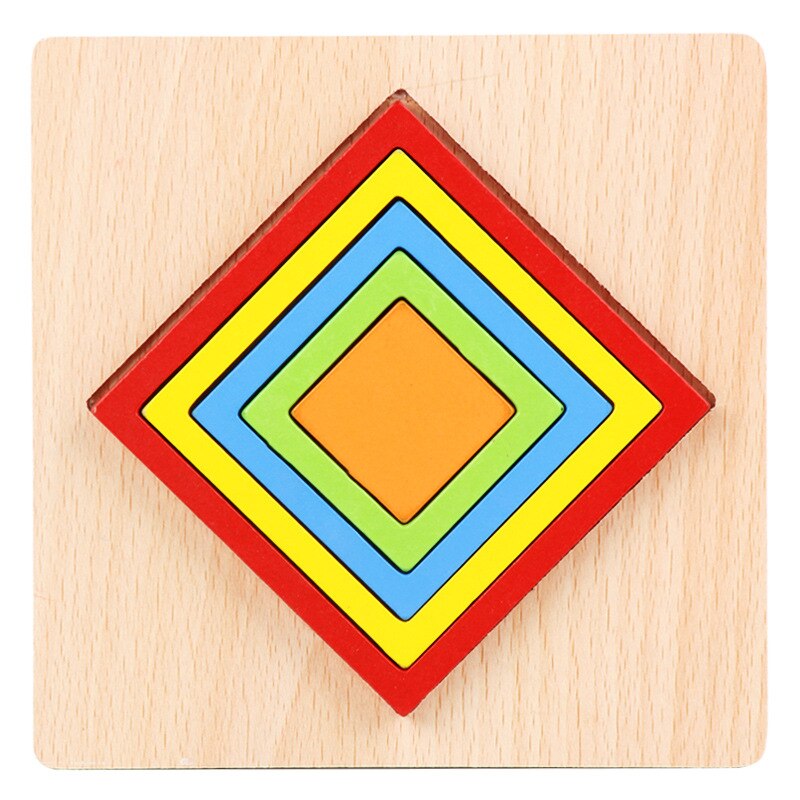 Fidtoy Puzzle en Bois pour Tout-Petits – Jouet Éducatif Montessori d'Apprentissage des Formes pour Enfants de 1 à 6 Ans