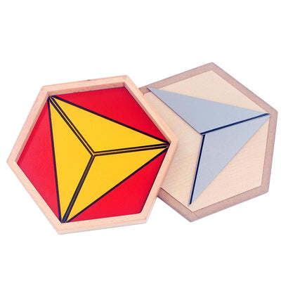 Fidtoy Set of Constructive Triangles Montessori Material