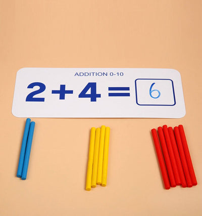 Bâtonnets de Comptage en Bois Activité de Mathématiques et de Nombres