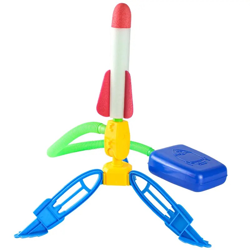 Fidtoy Lance-roquettes à air pour enfants – Jouet extérieur Stomp Rocket STEM de jeu actif