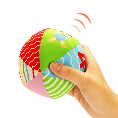 Fidtoy Soft Baby Rattle Ball Sensory Plush Ball for Babies