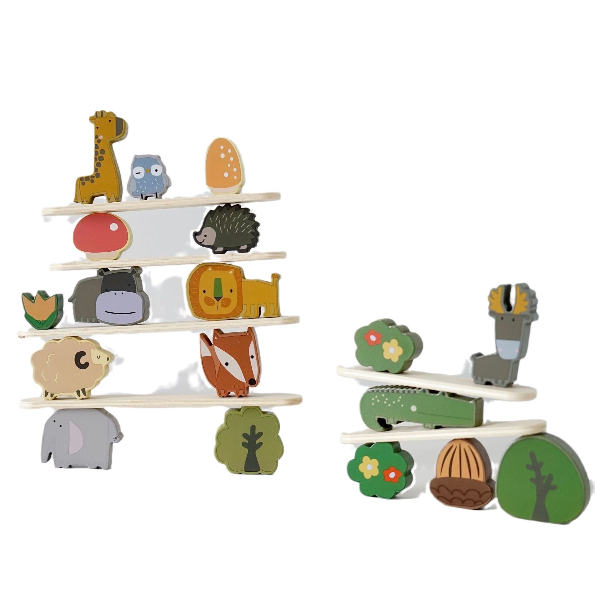 Animales de madera en el bosque - Juego abierto