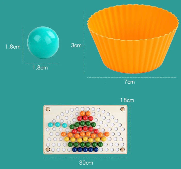 Fidtoy Montessori Rainbow Beads