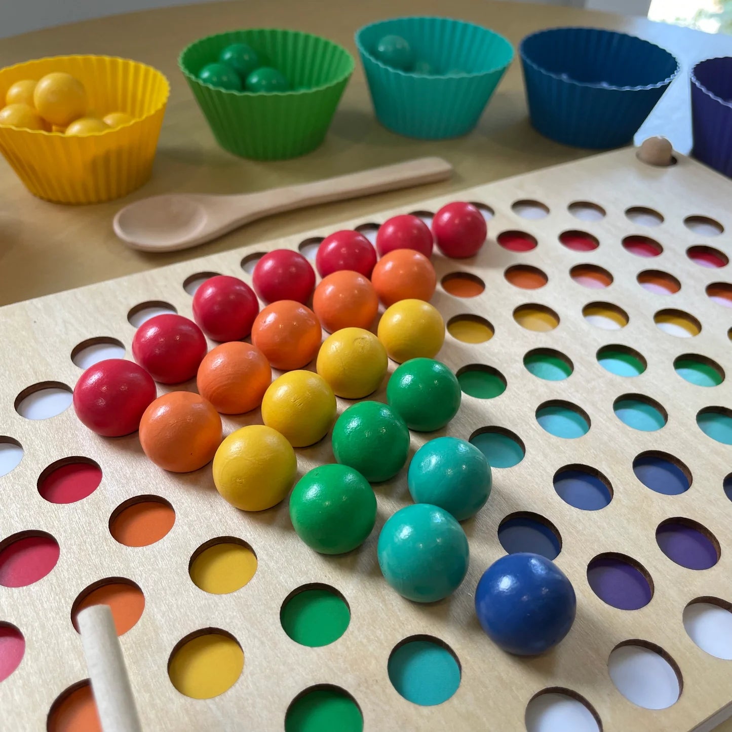 Fidtoy Montessori Rainbow Beads