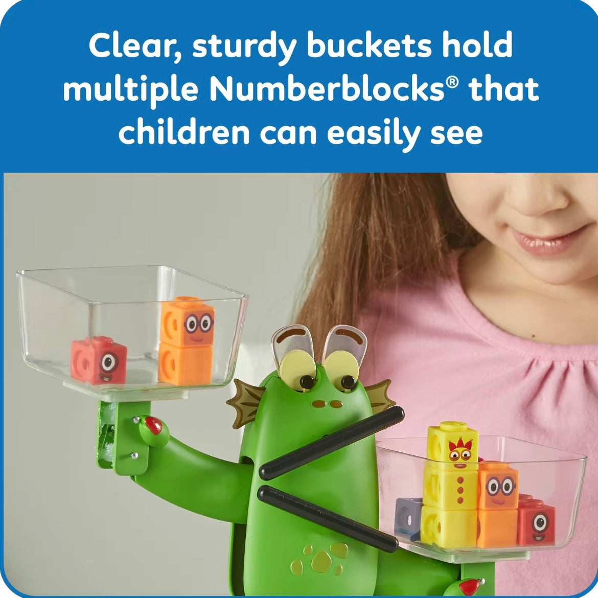 Juego de actividades de equilibrio Numberblocks Blockzee, 61 cubos MathLink, balanza, manipuladores matemáticos educativos, números para niños pequeños, actividades de aprendizaje preescolar, regalos de cumpleaños para niños