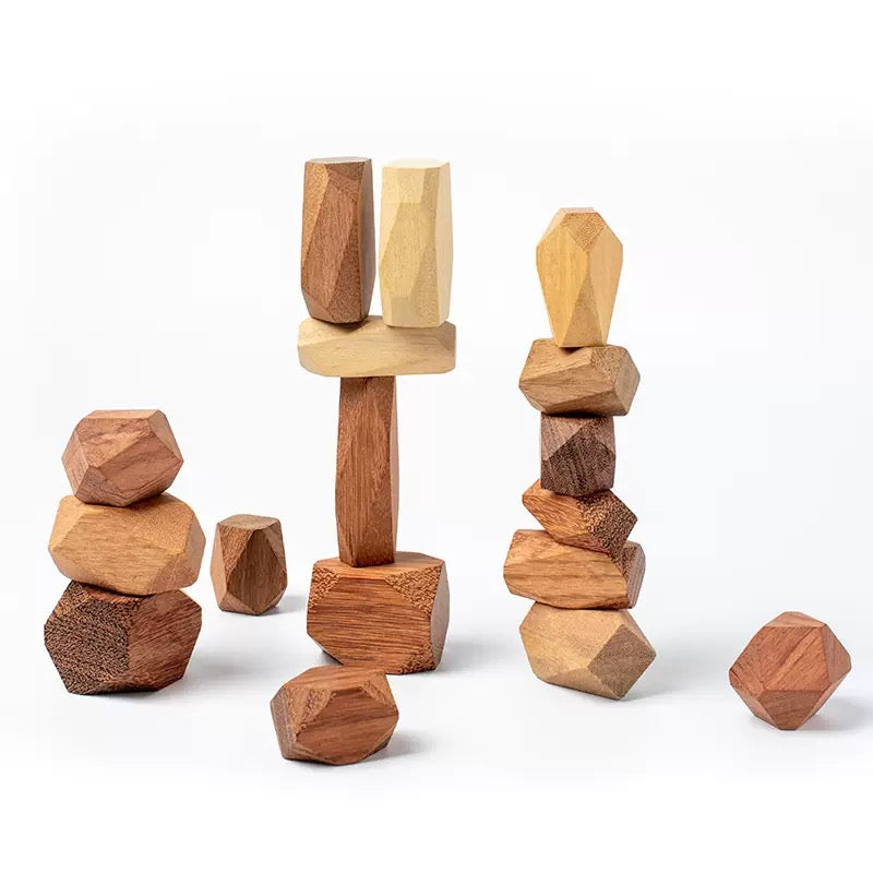 Rustic Stacking Balancing Stones Set of 18