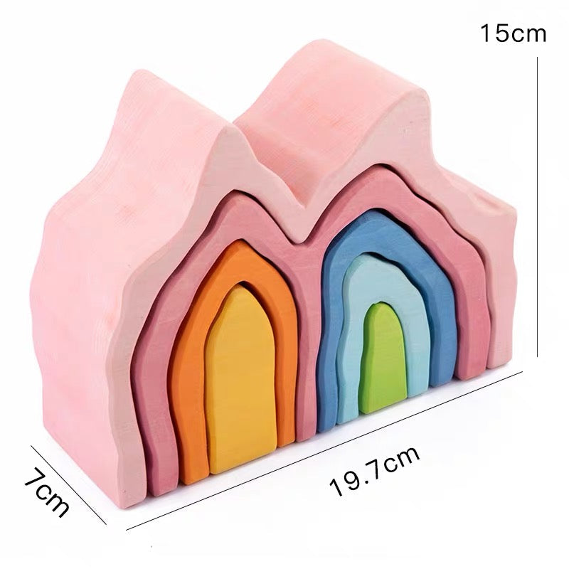 Wooden Stacking Great Barrier Coral Reef Block Playroom Décor