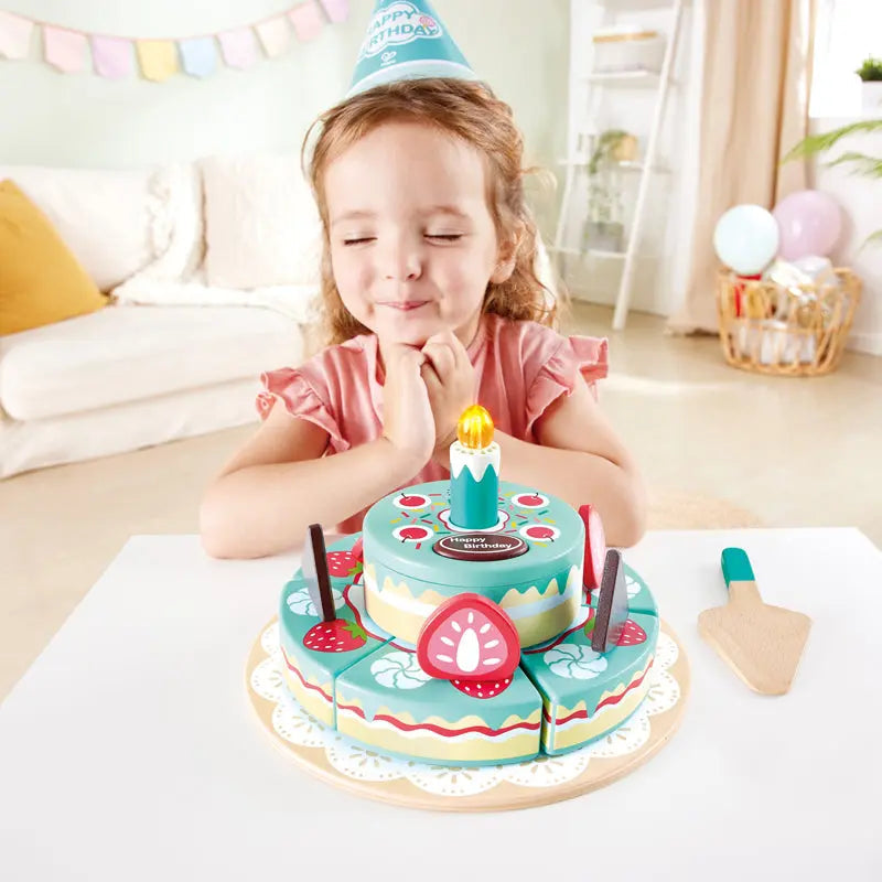 Fidtoy Juguete Interactiva Pastel de Cumpleaños con Luz Sonido Juego de Simulación
