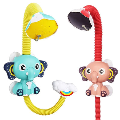 Fidtoy Elephant Bath Shower Toy for Toddlers – Water Spray Bath Toy with Suction Cups, Adjustable Nozzle, Gentle Water Flow