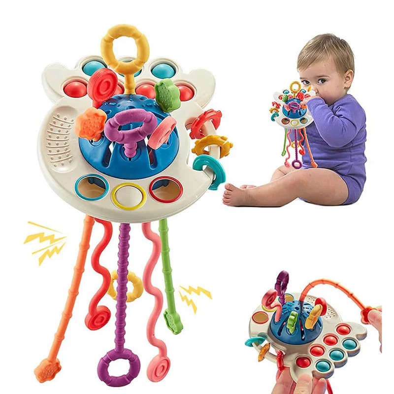Juguete Sensorial Bebé Cuerda para Estirar