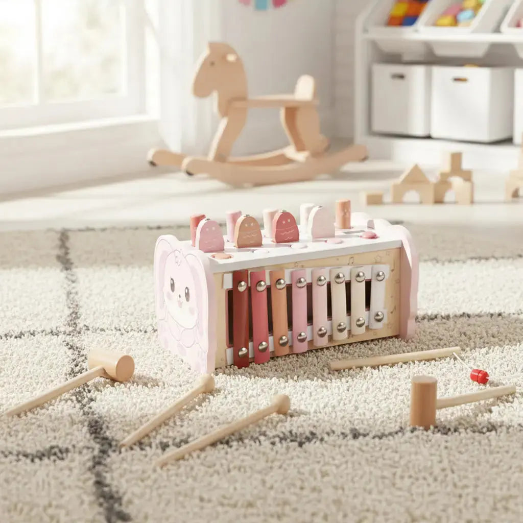 Fidtoy Wooden Hammering Pounding Toy