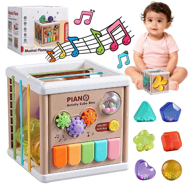Cubo Rompecabezas de Piano para Bebés 5 en 1 - 023