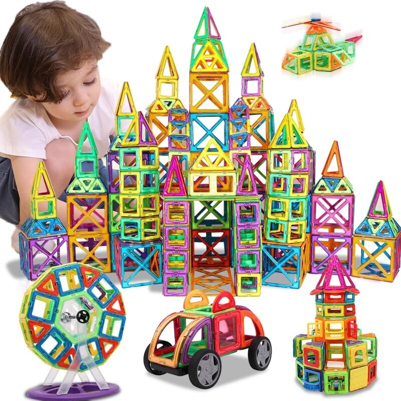 Bloques de construcción magnéticos Montessori